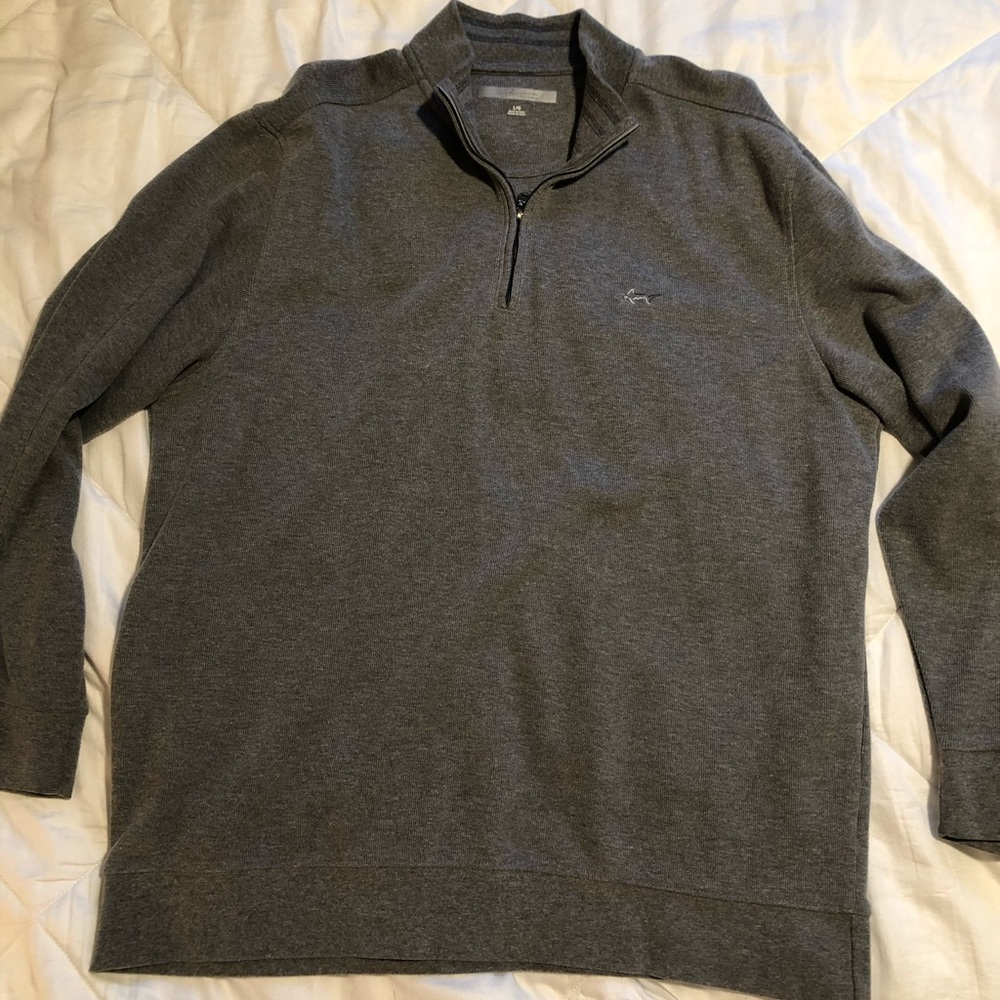 Grey L Greg Norman quarter zip